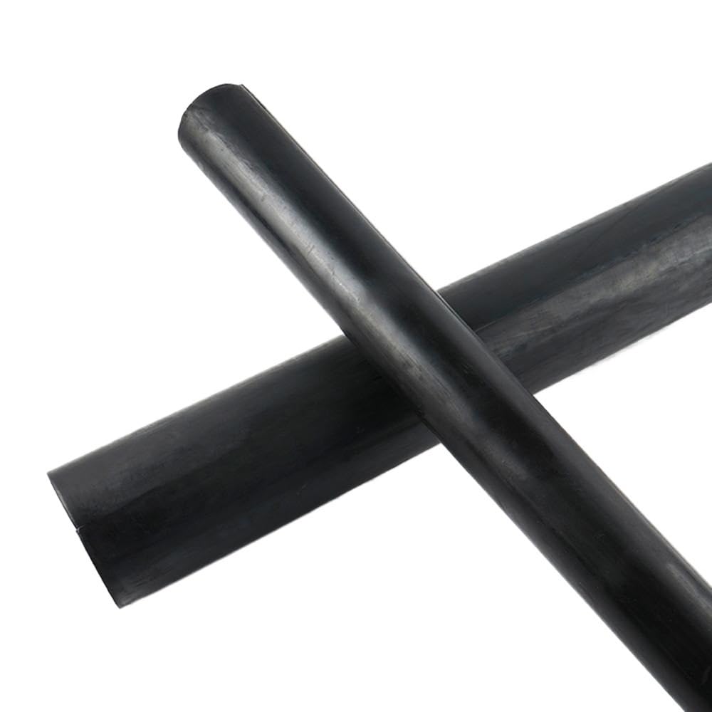 Barre in NBR Altamente Elastiche Resistenti all'olio, Barra in Gomma Naturale Nera, Barre tonde cilindriche Solide diam. 21/25/30/35/40~150 mm, 1 Pezzo(45x500mm)