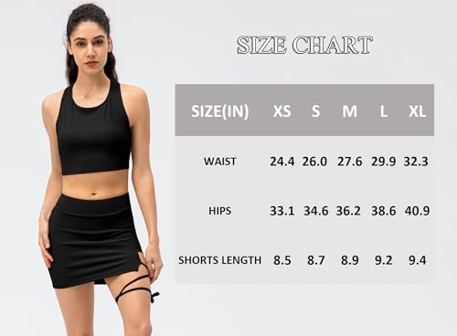 Amxiway Minissaia feminina tênis com shorts atlética golfe saia fenda lateral alças para treino body