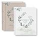 Produktbild Stammbuch der Familie personalisiert Greenero weiß o. braun A5 ca. 18 x 23 cm Familienstammbuch Blüten Ranke grün Stammbücher Handarbeit
