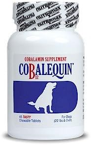Cobalequin Cobalamin Supplement Vitamin B12 for Dogs Over 22 pounds Chicken Flavor