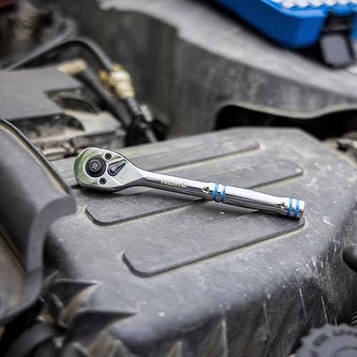 Image of NEIKO 03115A 1 /4 Inch Ratchet Wrench, 100-Tooth Reversible Ratchet, 3.6 Degree, Quick Release 1 /4 Drive Ratchet, 6 inch Handle Ratchet, Oval Head Socket Wrench, CR-V Steel Quarter Inch Rachet Wrench