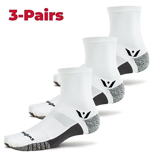 Image of Swiftwick- FLITE XT FIVE Running & Golf Socks, Fitness, Ultimate Stability, Non-Slip Crew Socks