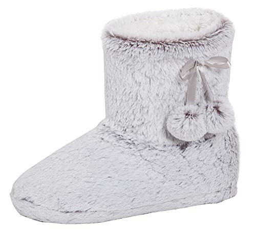 Chaussons bottines femme doublure polaire pour soulager les pieds froids