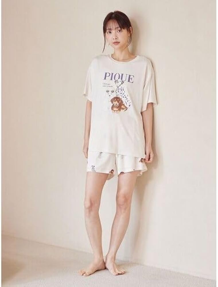 【新品】ジェラートピケ　ポメラニアンワンポイントTシャツ&総柄ショートパンツ Amazon | [ジェラート ピケ] 【ONLINE限定】ファッションCATS&DOGS