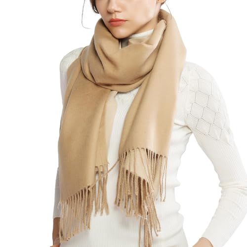 Winter Cashmere Wool Scarf Pashmina Shawl Wrap for Women Lon