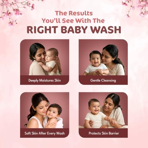 Image of Bloom Baby Hair & Body Wash 300ml | Sakura & Chamomile | Tear-Free, Gentle, Natural | Ages 0-4 | Plant-Based Formula
