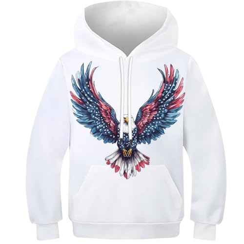 Sweat stylé garçon motif faucon idéal pour la récréation et le collège
