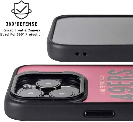 Skinit Kickstand Phone Case Compatible with iPhone 16 Pro - Officially Licensed NFL San Francisco 49ers Helmet Design