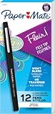 Paper Mate Flair Felt Tip Pens, Medium Point (0.7mm), Black, 12 Count - Teacher Supplies, Journaling...