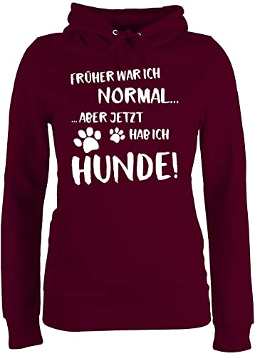 Pullover Damen Hoodie Frauen - Geschenk für Hundebesitzer - Früher war...