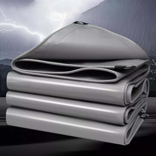 Heavy Duty All Purpose Tarp SheetReinforced Poly Tarpaulin Waterproof &Resistant Ground Cover for Camping Gardening Vehicle Protection Trailer & Tools - Image 2
