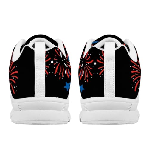 Image of GIFTPUZZ Mens Lace Up Athletic Trainers Running Sneakers Wedge Breathable Gym Lightweight Sports Tennis Shoes