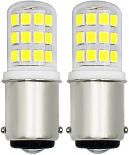 ASAIHKUN B15D LED 3W Pygmy Bulbs (SBC) Small Bayonet Cap 220V-240V 30W Filament Halogen Replacement Cool White 6000K 320LM for Sewing Machine Fridge Light Glass Envelope Non-dimmable (Pack of 2