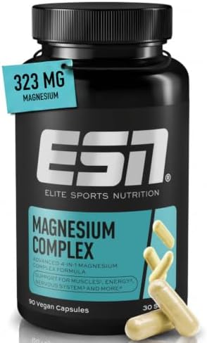 ESN Magnesium Complex - High Dose Dietary Supplement with 4-in-1 ...