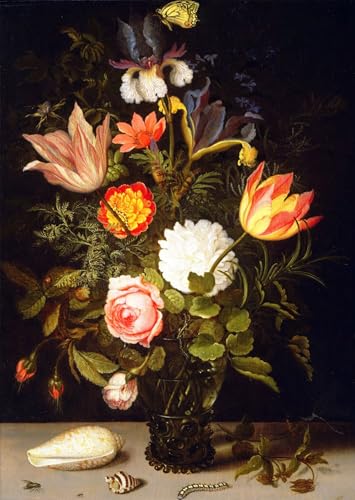 Regalo de bodas lienzo Balthasar Van Der Ast cuadro de flores para inauguracion