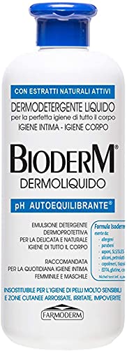 BioDerm Dermoliquido Detergente per Pelli Sensibili e Igiene Intima 500 ml