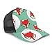 Gorra de béisbol Hombres Mujeres, Foxes Faces Gafas Ajustable Camionero Malla Verano Ventilado Béisbol Gorra para el Sol Sombrero Sombrero de Golf