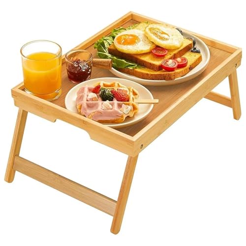 Mesa de cama plegable ajustable, versátil y portátil, escritorio para sofá y cama, ideal para desayuno, aire acondicionado y trabajo, mesa de bandeja perfecta para uso doméstico y de oficina