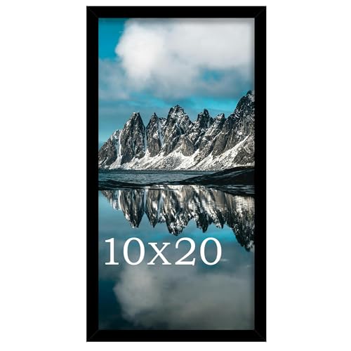 Picrit 10x20 Picture Frame Photo Frame for Wall Mounting Display Black