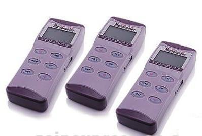 Gowe Manómetro digital profesional de presión de aire, manómetro con sensor, lote de 3