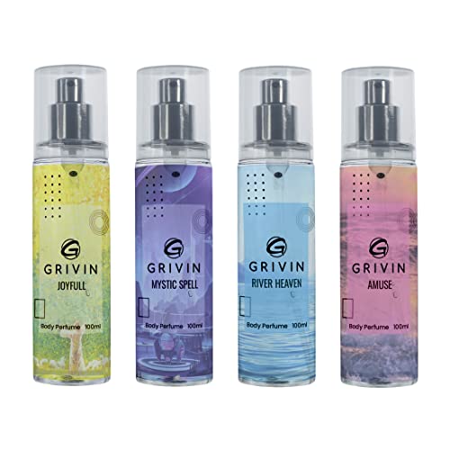 Image of Combo of (Joyfull, Mystic Spell, River Heaven, Amuse) Body Perfume (each 100 ML)