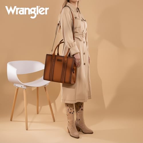 Image of Montana West x Wrangler Tote Bags Purses for Women Work Top-Handle Handbags with Strap