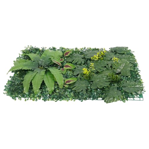 Linanty 6 Stück Pflanzenwand, 40 * 60 cm Kunstpflanzen Wand, Blumenwand, Kunstpflanzen Hintergrund Wand, für Zuhause, Gartendekoration