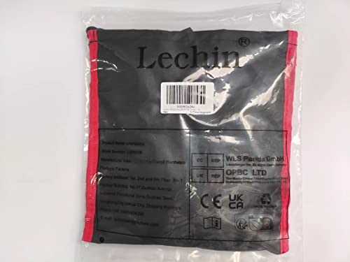 Foto von Lechin Steigeisen Grödel mit 19 Edelstahl Zähne Eisspikes für den Winter Schuhkrallen für Bergschuhe rutschfeste Grödeln (Orange, L)