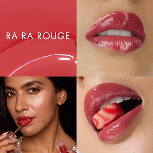 Image of HYUE Code Red Lip Kit - Liquid & Velvette Matte Lipsticks, Lip Tint, Lip Plumper | 16.4 ml | Long-Wear Soft-Matte Finish | with Jojoba, Almond & Indian Gooseberry Extract | Makeup Set