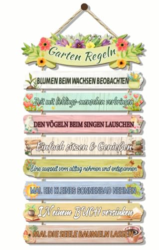 KAIRNE Garten Regeln Wandbild