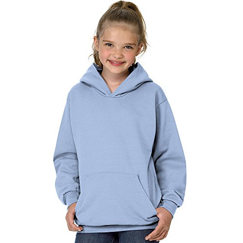 Hanes Youth 7.8 Oz. Comfortblend Ecosmart 50/50 Pullover Hood, Xl, Light Blue #TOP21