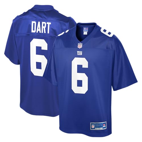 NFL PRO LINE Mens Jaxson Dart Royal New York Giants Team Jersey