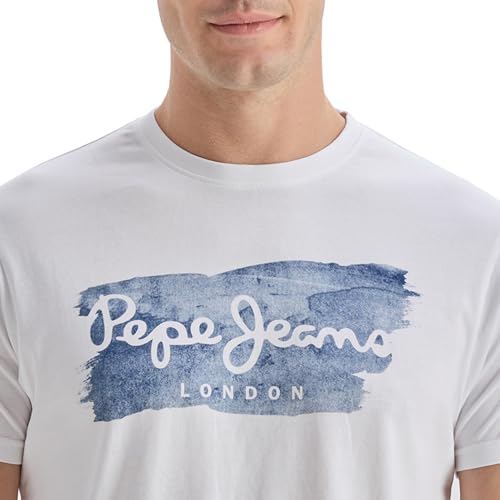 Image of Pepe Jeans Men T-Shirt|Cotton|Slim Fit