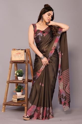 Image of MIRCHI FASHION Saree for Woman Chiffon Tie Dye Printed | Lightweight Daily Wear Women's Sari with Unstitched Blouse Piece (Available in 10 Colors)
