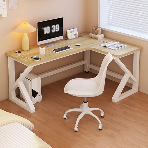 �p�\�R���f�X�N ������� L���f�X�N�R�[�i�[�ؐ� �w�K�� 1.8cm���� 120/140/160/180cm K���^�\�� �����^�C���b�h�݌v ���݂̂���J�[�{���X�`�[���r �ȃX�y�[�X �ݑ�Ζ� ���� Lightwalnut+whiteframe-right