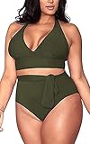 Diseño de cintura alta: oculta tu barriga, no te preocupes, serás la persona más deslumbrante en la playa con este traje de baño.