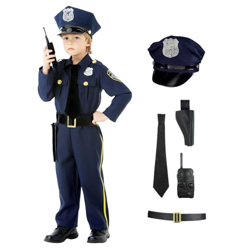 Disfraz de policía para niños con accesorios