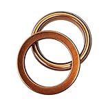 CQSPMOTO Pit Dirt Bike Exhaust Crush Gasket for 50cc 110cc 125cc 140cc 150cc 160cc, 32x24.5mm 2Pcs