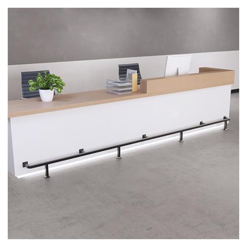 Reposapiés de acero inoxidable para isla de cocina y pared resistente hasta 150 kg 2