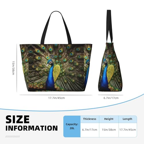 Sac à bandoulière protégeant du sable avec imprimé plumes de paon - 3