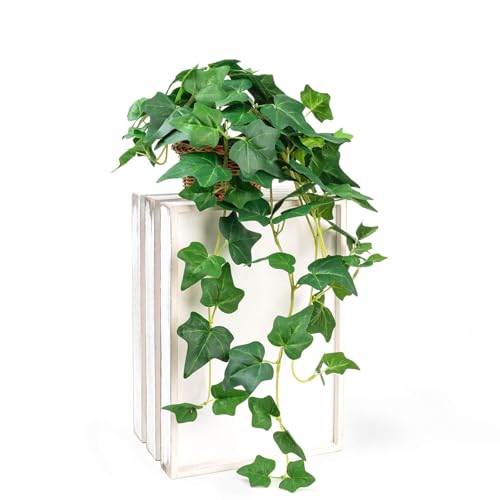 WillingYou フェイクグリーン 吊り下げ 卓上 両用 アイビー 造花 インテリアグリーン 70cm おしゃれな人工 観葉植物フェイク 壁掛け ハンギング