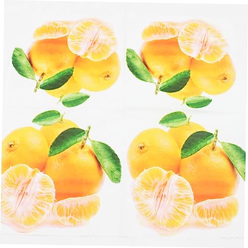 EXCEART 20 Pçs Guardanapos Coloridos Guardanapos De Festa Guardanapo De Impressão Friut Guardanapo D