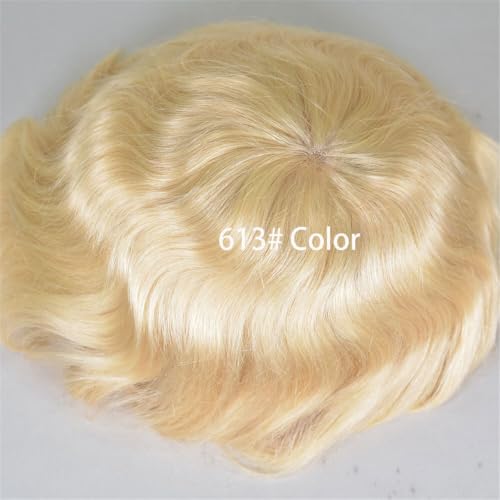 Ludzkich Włosów Tube Koronki Dla Mężczyzn 8x10 Blond Kolor 613# Styl