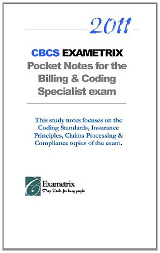 2011 CBCS EXAMETRIX Pocket Notes for the Billin... 1463768885 Book Cover