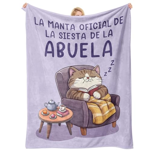 Regalo Abuela, Regalo Abuela Cumpleaños - Manta Estampada Gatitos 50*60in