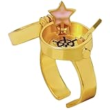 ellifam BFF Ring | Set of 2 or 3, Adjustable ring with lock, Adjustable Opening Best Friend Lock Sponge Rings Cartoon Anime for Friendship Gifts, Cool, Funny Couple, Matching Rings (1 Ring)