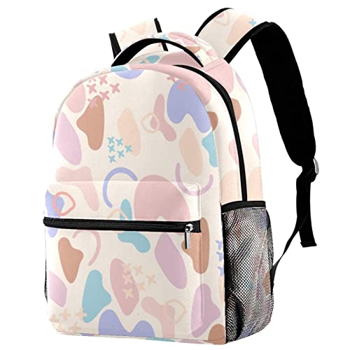 Sac à dos voyage décontracté avec motif géométrique original unisexe