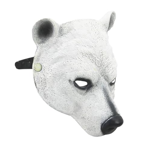 Masque ours polaire confortable pour déguisement sans gêne