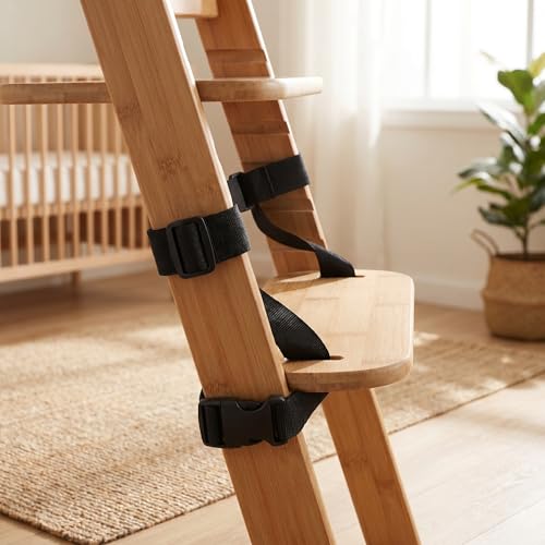 Repose-pieds en bois pour chaise haute GALPADA réglable avec corde - 7