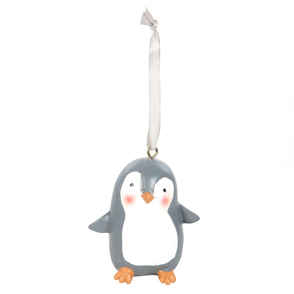 Something Different Wholesale Charcoal Penguin Hanging Ornament - Festive Winter Decor, Adorable Penguin Design, Lightweight And Durable, Gift For Christmas Tree Or Home Decoration